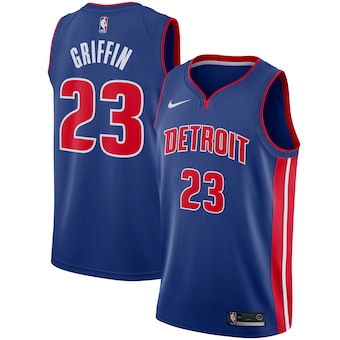 youth nike blake griffin blue detroit pistons swingman jerse-516